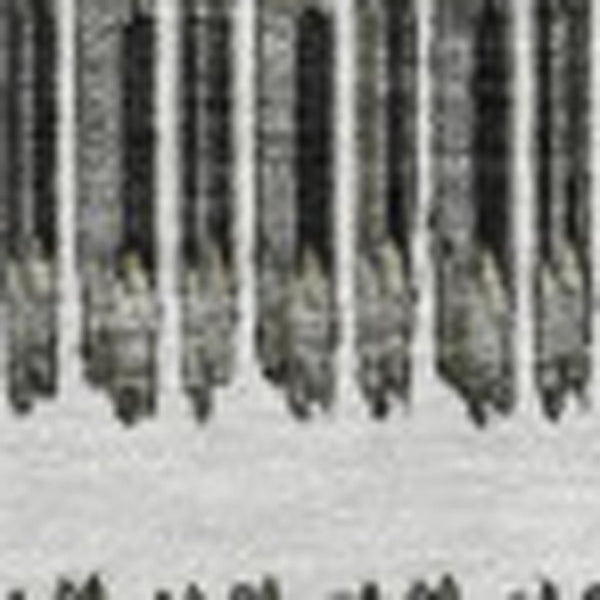 HomeRoots 8' X 10' Gray And Ivory Striped Washable Area Rug – Stain Resistant, UV Protected, Easy Care Design 650480