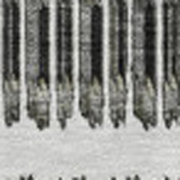 HomeRoots 10' Gray and Ivory Striped Washable Area Rug - UV Protected, Stain Resistant, Ideal for Busy Homes! 650482