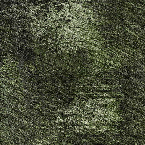 HomeRoots 10' X 14' Modern Abstract Area Rug in Green, Gray & Charcoal - Washable, UV-Protected & Durable Design 650512