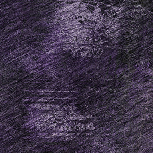 HomeRoots 8' X 10' Abstract Purple Gray Ivory Area Rug - Washable, UV Protected, Stylish & Durable for Homes 650522