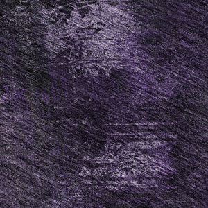 HomeRoots 8' X 10' Abstract Purple Gray Ivory Area Rug - Washable, UV Protected, Stylish & Durable for Homes 650522