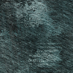 HomeRoots 9' X 12' Teal Ivory Gray Abstract Area Rug – Washable, UV-Protected, Stain-Resistant for Homes 650535