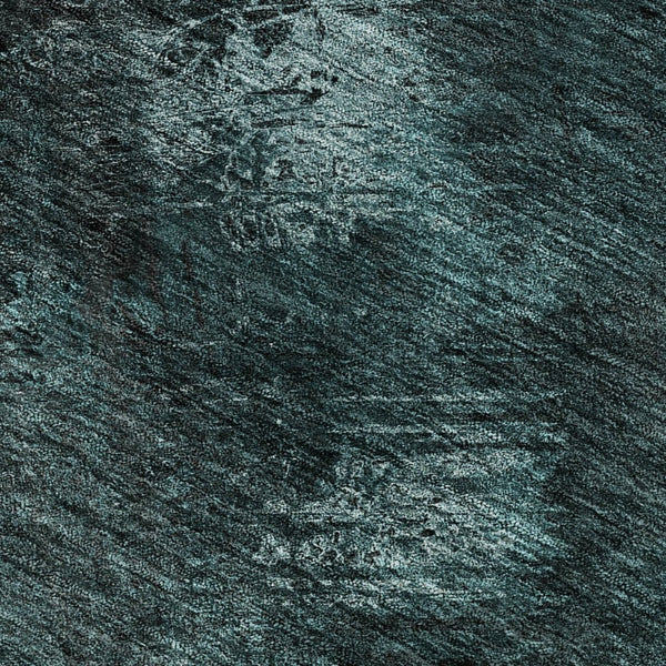 HomeRoots 9' X 12' Teal Ivory Gray Abstract Area Rug – Washable, UV-Protected, Stain-Resistant for Homes 650535