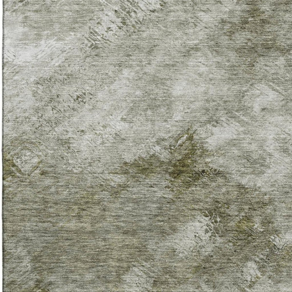 HomeRoots 8' X 10' Modern Taupe Ivory Gray Abstract Washable Area Rug – UV Protected, Soft, and Stylish! 650540