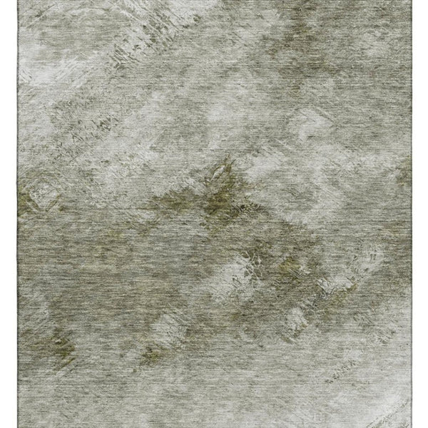 HomeRoots 10' X 14' Contemporary Taupe Ivory Gray Abstract Area Rug - Washable, UV Protected & Pet Friendly! 650542