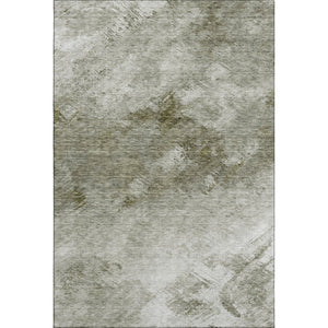 HomeRoots 10' X 14' Contemporary Taupe Ivory Gray Abstract Area Rug - Washable, UV Protected & Pet Friendly! 650542
