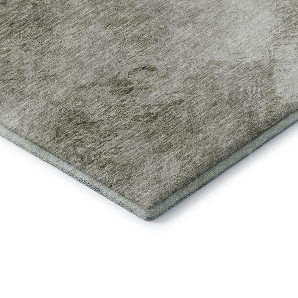 HomeRoots 10' X 14' Contemporary Taupe Ivory Gray Abstract Area Rug - Washable, UV Protected & Pet Friendly! 650542