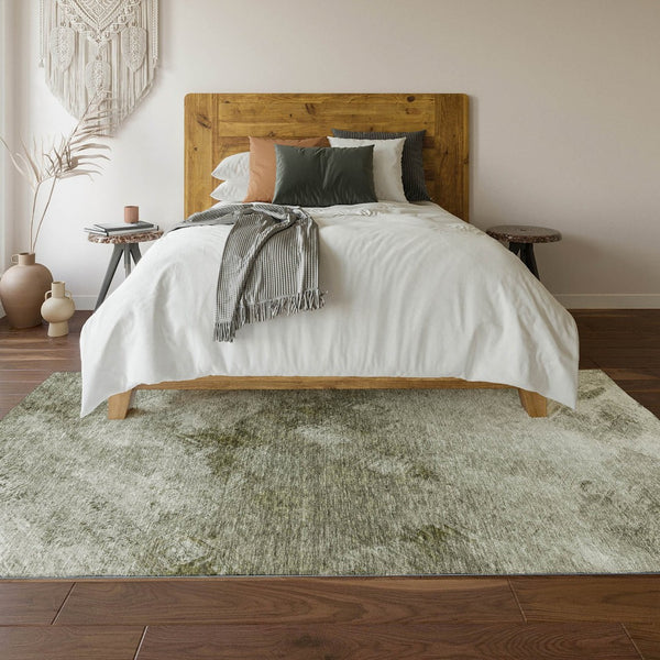 HomeRoots 10' X 14' Contemporary Taupe Ivory Gray Abstract Area Rug - Washable, UV Protected & Pet Friendly! 650542