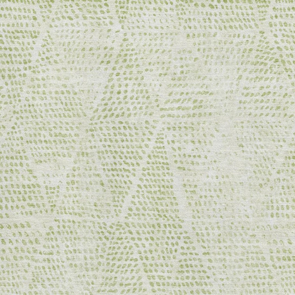 HomeRoots 8' X 10' Artichoke Green & Ivory Diamond Area Rug - Durable, Washable, UV-Protected for High-Traffic Areas 650546
