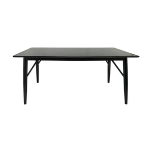 English Elm Dining Table for Six with Clean Minimalist Lines Ideal for Modern and Scandinavian Spaces 65056.00BLK