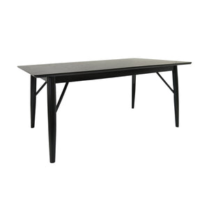 English Elm Dining Table for Six with Clean Minimalist Lines Ideal for Modern and Scandinavian Spaces 65056.00BLK