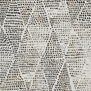 HomeRoots 5' X 8' Ivory & Charcoal Diamond Washable Area Rug – Durable, UV-Protected, Family-Friendly Style! 650580