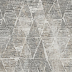 HomeRoots 9' X 12' Ivory And Charcoal Diamond Area Rug – Washable, UV Protected, Durable, Stain-Resistant Design 650583
