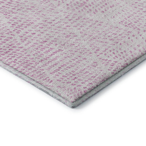 HomeRoots 10' X 14' Pink and Ivory Diamond Area Rug - Stylish, Washable, Durable with UV Protection for Homes 650590