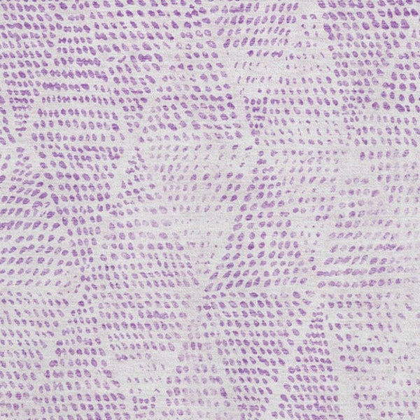 HomeRoots 8' X 10' Purple and Ivory Diamond Area Rug - Washable, UV Protected, Perfect for High-Traffic Spaces! 650594