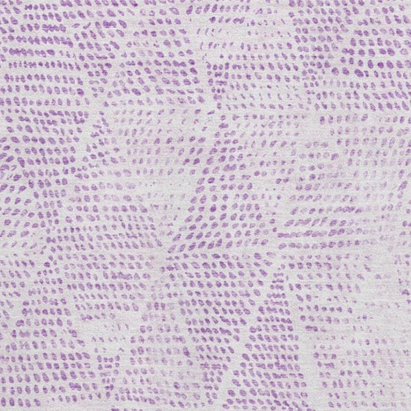 HomeRoots 10' X 14' Purple and Ivory Diamond Area Rug - Washable, UV-Protected, Perfect for Busy Homes & Kids! 650596