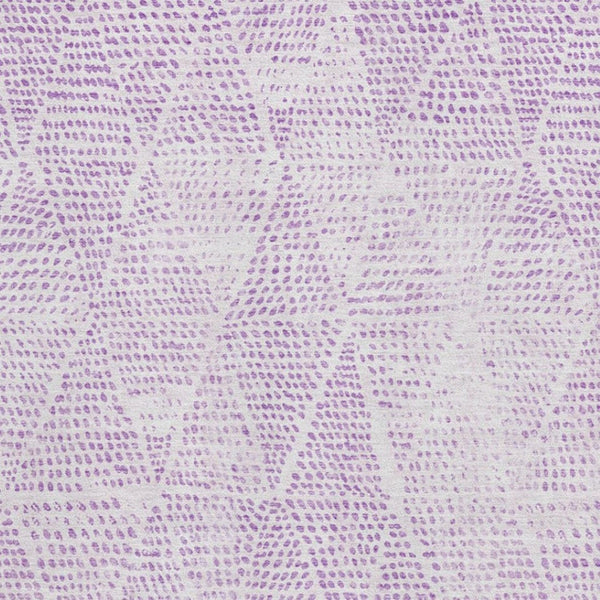 HomeRoots 10' X 14' Purple and Ivory Diamond Area Rug - Washable, UV-Protected, Perfect for Busy Homes & Kids! 650596