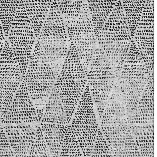 HomeRoots 8' X 10' Stylish Pewter & Ivory Diamond Washable Area Rug - Stain Resistant & UV Protected Design 650600
