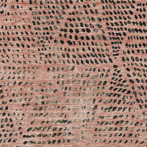 HomeRoots 10' X 14' Salmon & Charcoal Diamond Area Rug - Washable, UV-Protected, Stain-Resistant Design! 650608