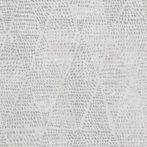 HomeRoots 8' X 10' Elegant Silver and Ivory Diamond Area Rug - Washable, UV Protected, Durable & Stylish! 650612