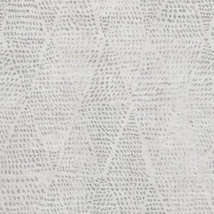 HomeRoots 8' X 10' Elegant Silver and Ivory Diamond Area Rug - Washable, UV Protected, Durable & Stylish! 650612