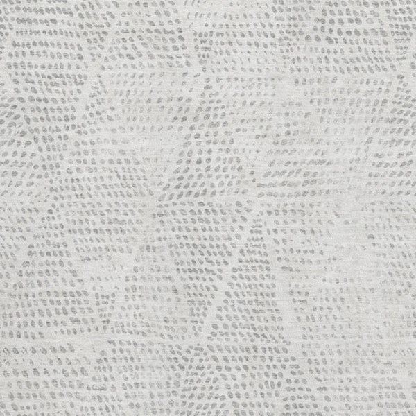 HomeRoots 8' X 10' Elegant Silver and Ivory Diamond Area Rug - Washable, UV Protected, Durable & Stylish! 650612