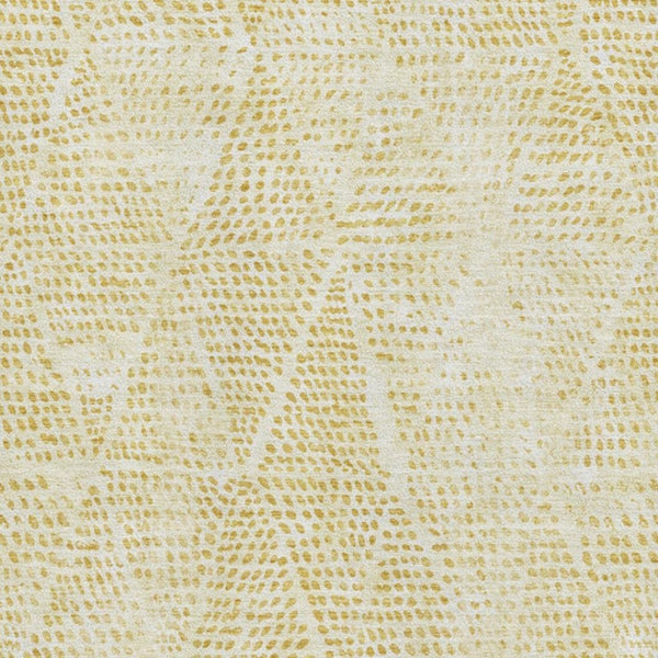 HomeRoots 5' X 8' Wheat and Ivory Diamond Area Rug - Stylish, Washable, UV-Protected, Pet-Friendly Design! 650622