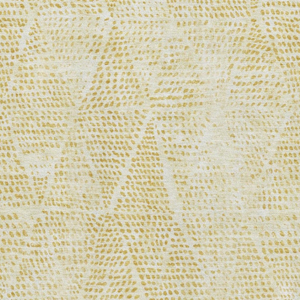 HomeRoots 10' X 14' Washable Wheat and Ivory Diamond Area Rug - Durable, UV-Protected, Pet-Friendly Style 650626