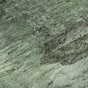 HomeRoots 8' X 10' Modern Green Brown Ivory Abstract Area Rug - Washable, UV Protected, Durable & Stylish! 650636