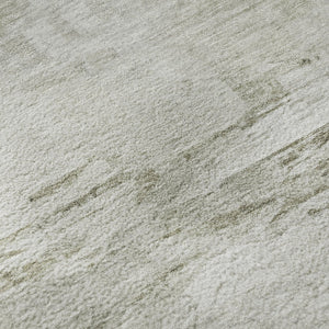 HomeRoots 8' X 10' Ivory and Gray Abstract Area Rug - Washable, Stain-Resistant, UV Protected for Durability 650732