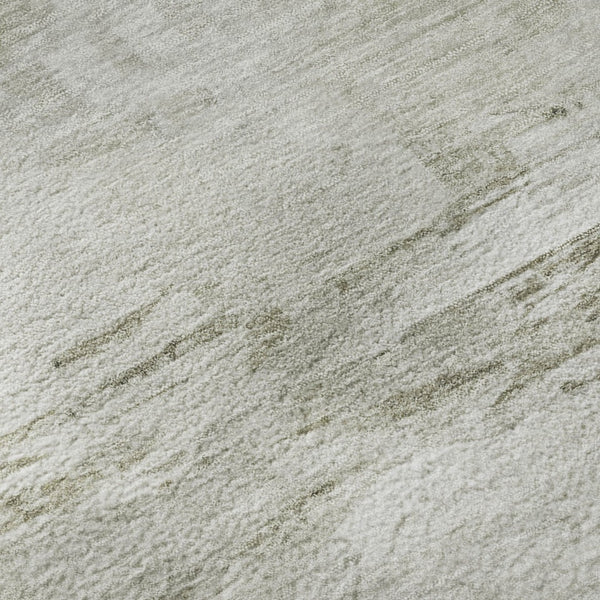 HomeRoots 8' X 10' Ivory and Gray Abstract Area Rug - Washable, Stain-Resistant, UV Protected for Durability 650732