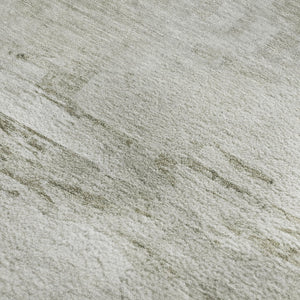 HomeRoots 8' X 10' Ivory and Gray Abstract Area Rug - Washable, Stain-Resistant, UV Protected for Durability 650732