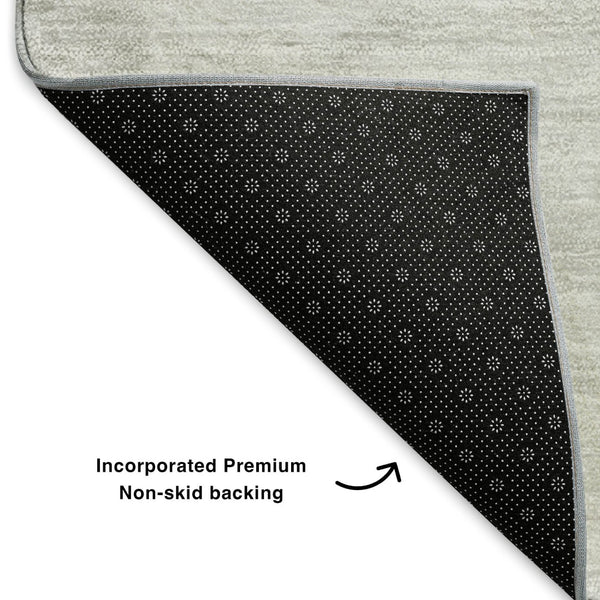 HomeRoots 9' X 12' Ivory and Gray Washable Area Rug with UV Protection - Durable, Stylish, Perfect for High-Traffic Homes 650733
