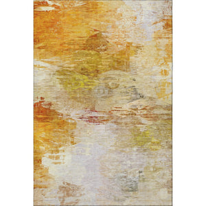 HomeRoots 9' X 12' Chili Red & Ivory Abstract Washable Area Rug – Durable, Stain-Resistant, UV Protected Design 650739