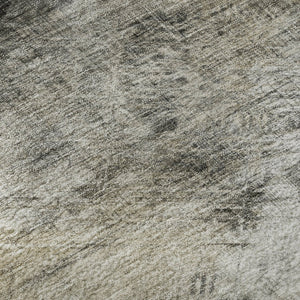 HomeRoots 8' X 10' Beige Gray Ivory Abstract Area Rug - Washable, UV-Protected, Stain-Resistant & Stylish! 650756