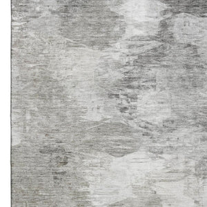 HomeRoots 10' X 14' Beige and Ivory Abstract Area Rug - Washable, UV-Protected, Durable for Busy Homes 650770