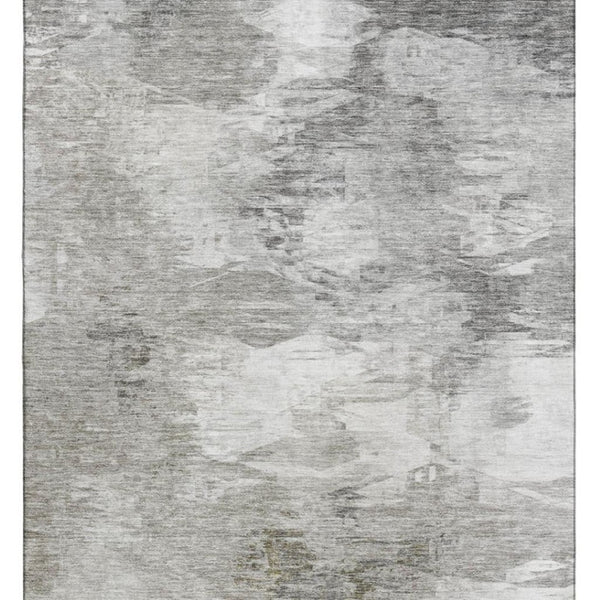 HomeRoots 10' X 14' Beige and Ivory Abstract Area Rug - Washable, UV-Protected, Durable for Busy Homes 650770