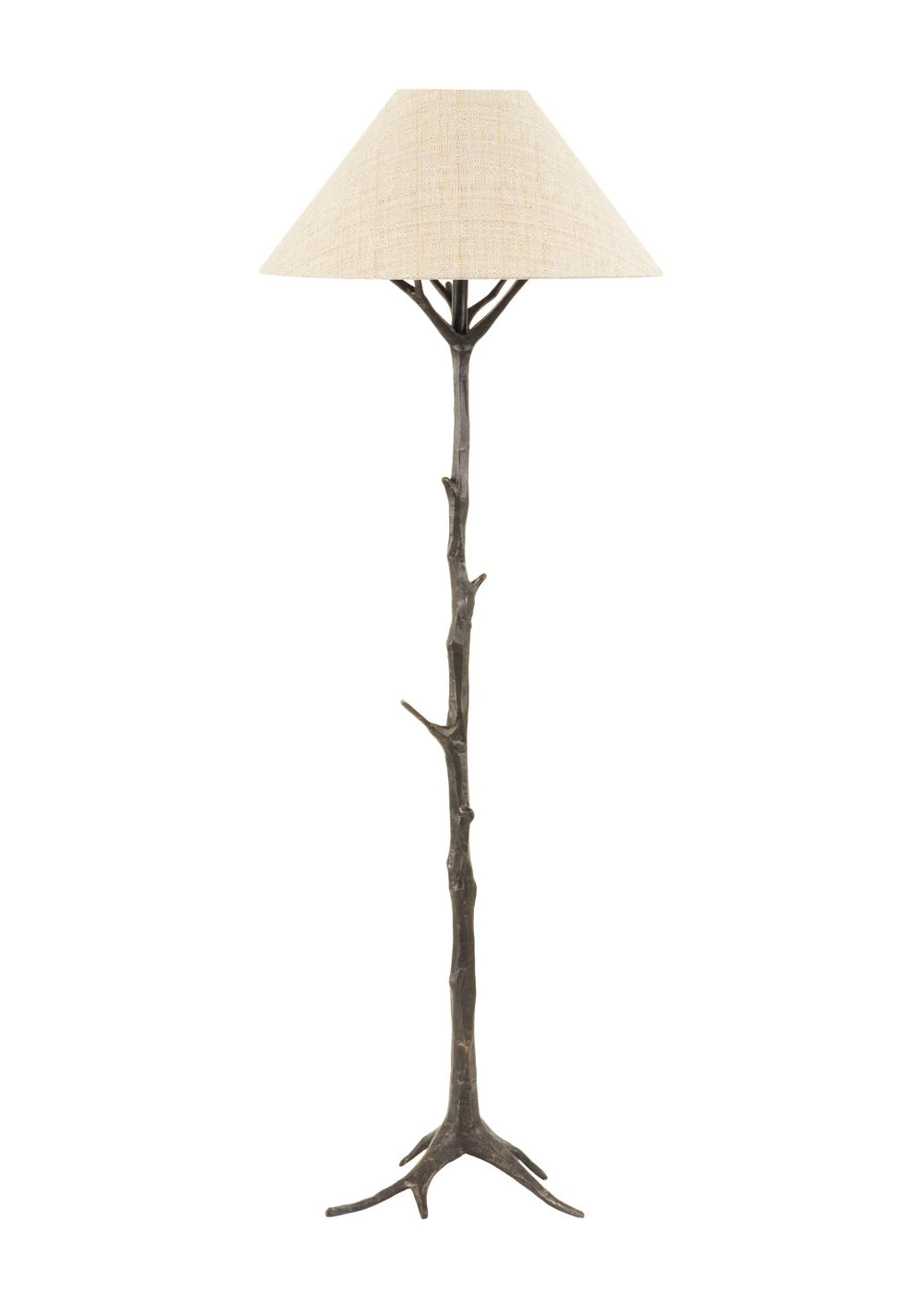 Wildwood Sprig's Affirmation Floor Lamp — Cubist Tree Sculptural Bronze Lighting, 62.5" Tall Statement Piece 65090