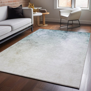 HomeRoots 10' Beige and Ivory Abstract Area Rug – Washable, UV-Protected, Durable for High-Traffic Spaces! 650902