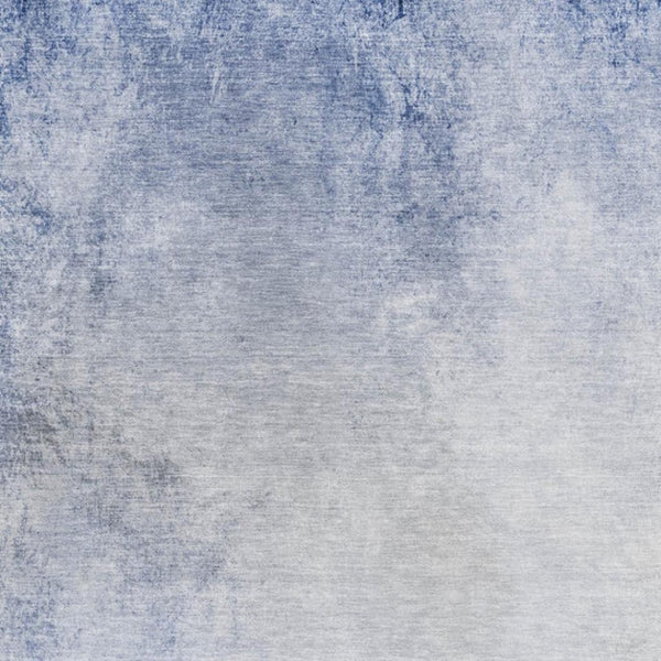HomeRoots 5' X 8' Blue and Ivory Abstract Area Rug - Washable, UV Protected, Durable Design for High Traffic Areas 650904