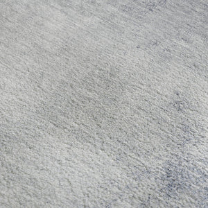 HomeRoots 5' X 8' Blue and Ivory Abstract Area Rug - Washable, UV Protected, Durable Design for High Traffic Areas 650904
