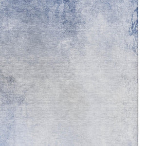HomeRoots 8' X 10' Abstract Blue and Ivory Area Rug – Washable, UV Protected, Perfect for Busy Homes & Style! 650906