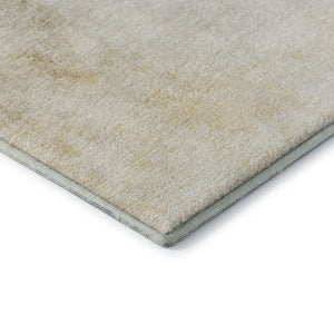 HomeRoots 8' Taupe and Ivory Round Rug - Washable, UV Protected, Durable, Ideal for Family Rooms & Play Areas 650917