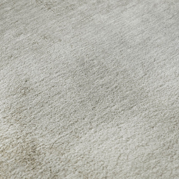 HomeRoots 8' Taupe and Ivory Round Rug - Washable, UV Protected, Durable, Ideal for Family Rooms & Play Areas 650917