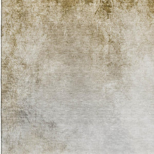 HomeRoots 8' X 10' Taupe And Ivory Abstract Washable Area Rug - UV Protected, Durable, Easy-Care Design for Homes 650918