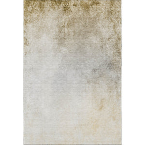 HomeRoots 9' X 12' Taupe and Ivory Abstract Area Rug - Durable, Washable, UV-Protected for Busy Homes & Style 650919