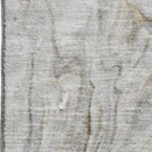 HomeRoots 5' X 8' Taupe Gray and Ivory Abstract Area Rug - Durable, Washable, UV-Protected for Modern Homes 650964