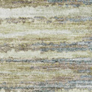 HomeRoots 8' X 10' Beige Blue Ivory Striped Washable Area Rug - Durable, Stylish, and UV-Protected for Homes 650972