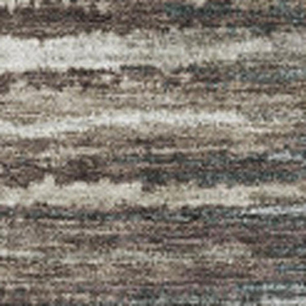 HomeRoots 5' X 8' Stylish Washable Area Rug with UV Protection - Durable Striped Design for High-Traffic Spaces 650976