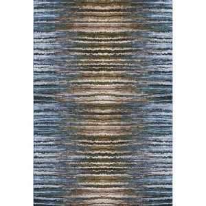 HomeRoots 10' X 14' Stylish Striped Washable Area Rug – Durable, UV-Protected, Ideal for Homes with Kids & Pets 650986